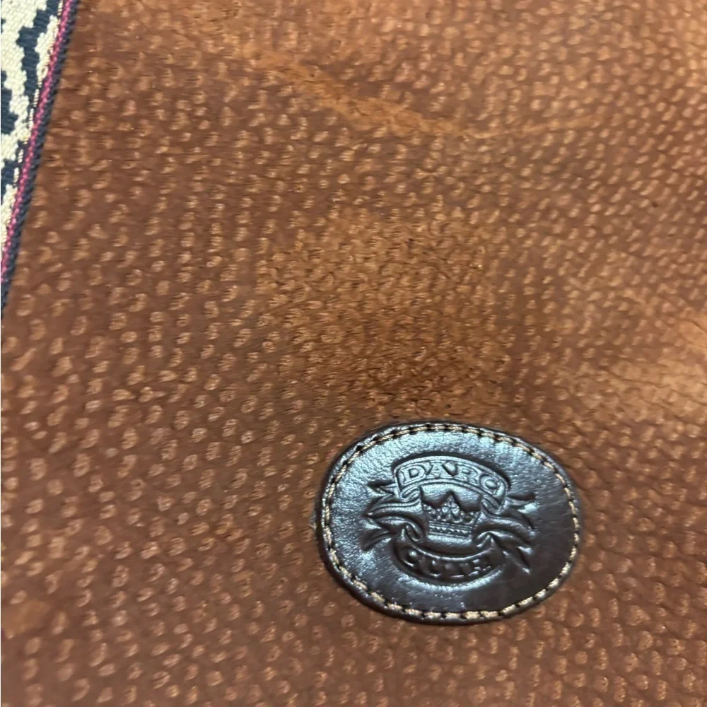 Vintage  Brown Leather suede unisex vintage Backpack